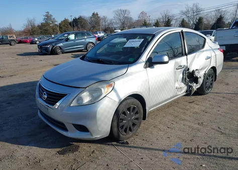 2013 Nissan Versa 1.6 Sv z USA, uszkodzony, nr VIN 3N1CN7AP0DL876758